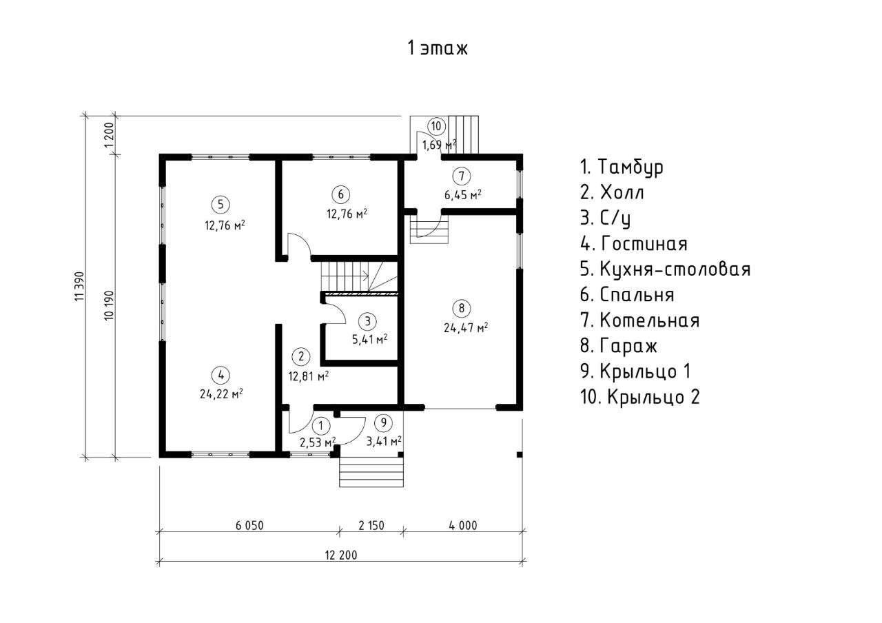 Проект дома из СИП-панелей 34-19-КД Дом 162,79 м2